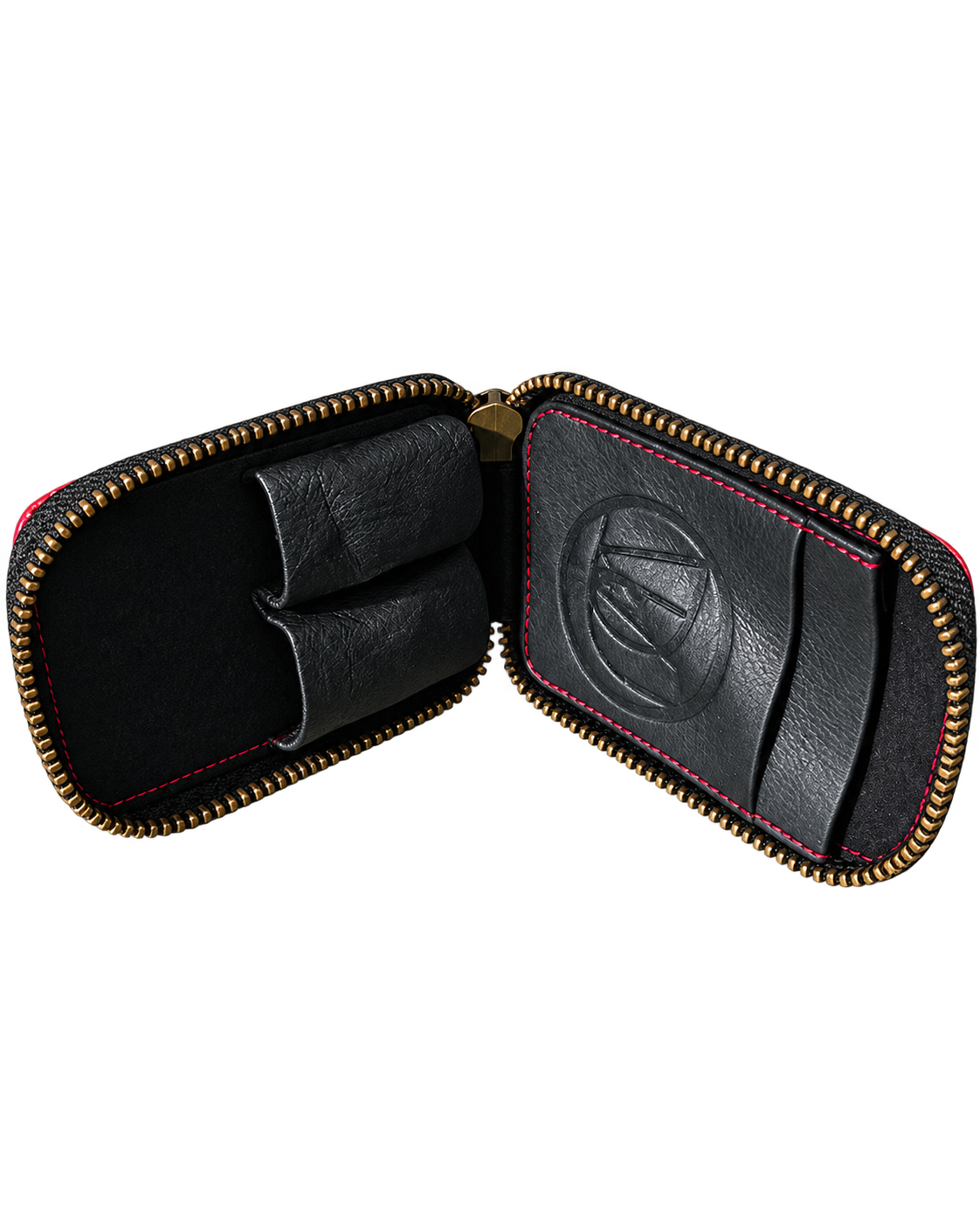 DJW 2 Pocket interior red stitching